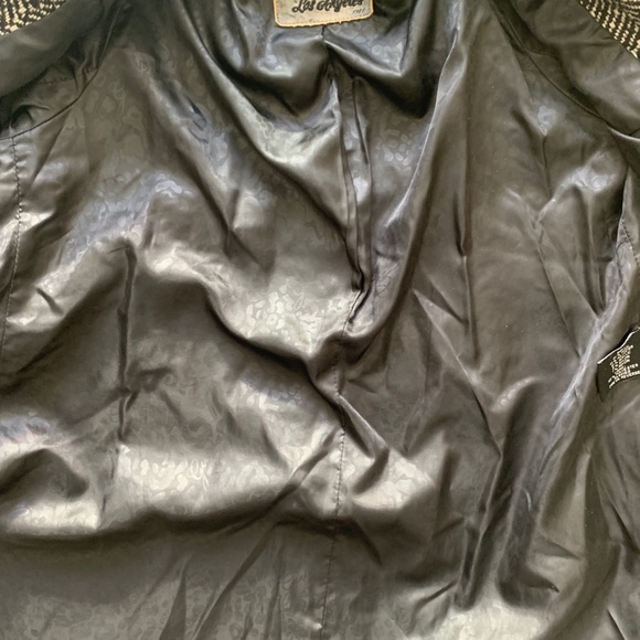 Guess Herringbone Black & White Pea Coat - Used - Picture 8 of 9